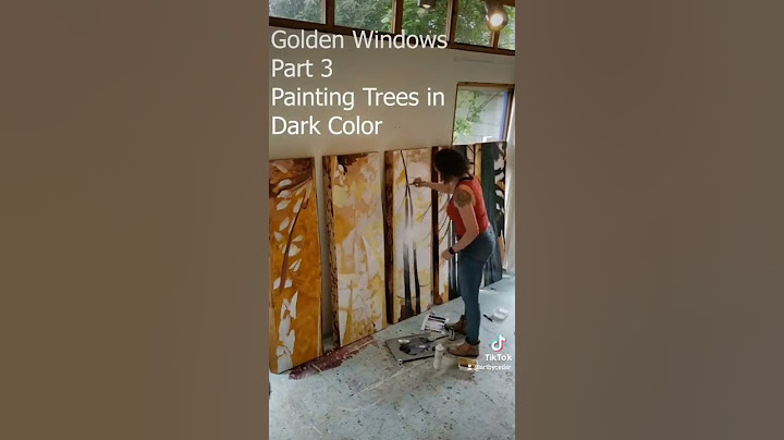 Progress on "Golden Windows!"#paintingonwood #artdemo #artstudio #acrylicpainter