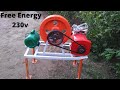 free energy generator From 2.5 HP Motor & 7Kw Alternator 230v flywheel free electricity generator