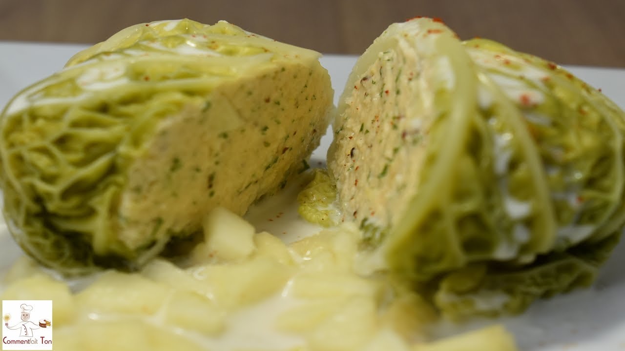 Chou farci au saumon frais - recette de  choux farcis