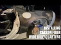 Installing CARBON FIBER Wide Quarter Panels