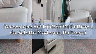 Recensione Del Homcom Poltrona Da Salotto Moderna, Poltroncina Da Camera E Soggiorno In Tessuto Con