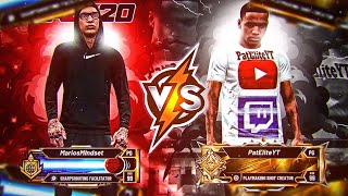 MariosMindset Vs Pat (LEGEND With +40 BADGES) in NBA 2K20 for the CONTRACT... *INTENSE*