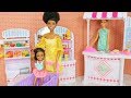 Super marche poupee barbie chelsea doll grocery gloria market playset