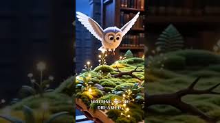 When the library closes, the magic begins 🦉🤍 A bedtime story for little ones. Ep.1 #kidsstories