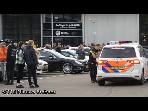 Politie maakt einde aan auto meeting in Oss en Berghem