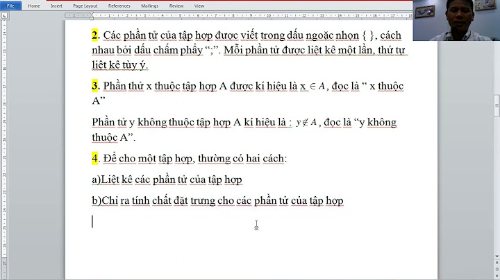 Bài 1 tập hợp phần tử của tập hợp năm 2024