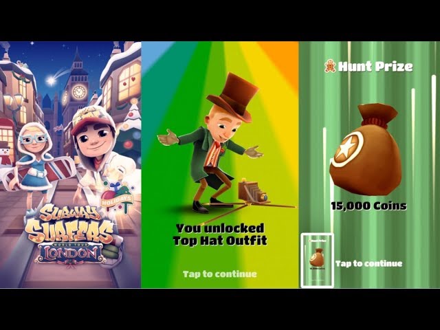 Subway Surfers. London. Complete Hunt. 