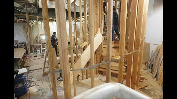 Shop Progress of Stair stringer lamination