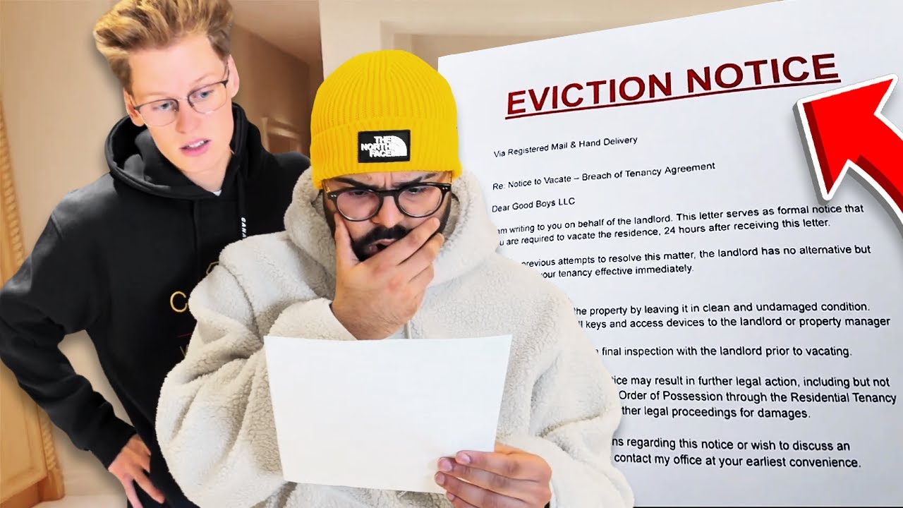 so... we got evicted