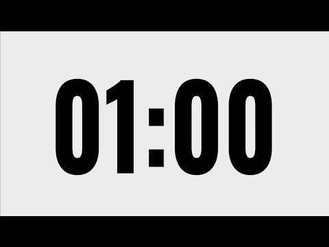 60 Seconds(1 Minute) Timer Clock with Countdown Alarm Danger Sound ⏰🔔
