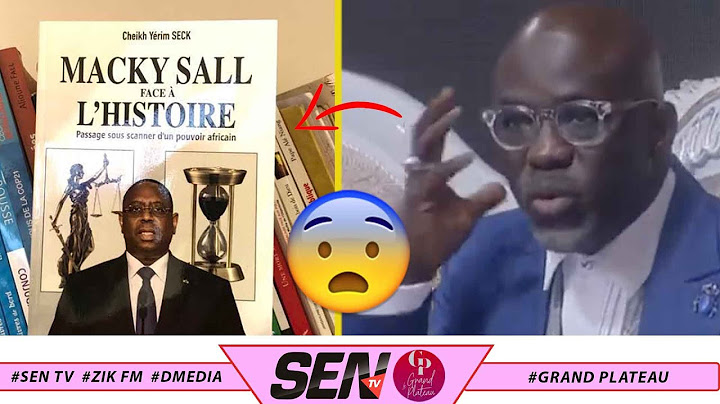 CHEIKH YERIM SECK SUR SON LIVRE : Amna Lo Khamni Su Ma Ko Bidone Ci  Livre Bi Deuk Bi Tass....