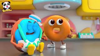 Donut Learns Dancing  Dance for Kids  Learn Colors for Kids  Yummy Food  Kids Cartoon  BabyBus