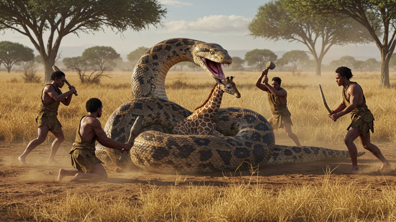 Life 3.2 Million Years Ago | How Hominids Saved a Young Giraffe from a ...