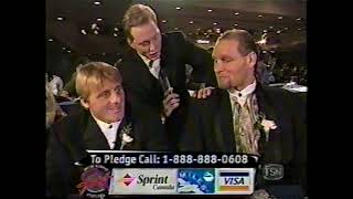 Val Venis, Bret &amp; Owen Hart at a charity event