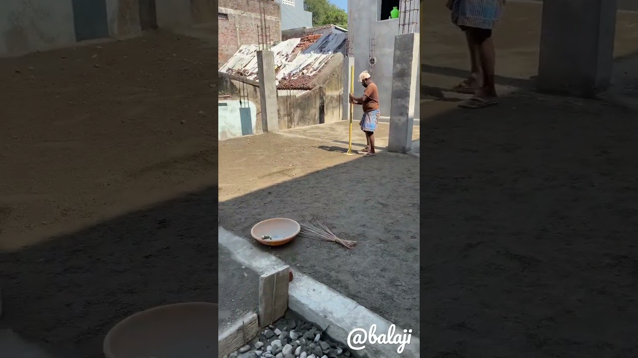 After soil consolidation and making basement floor level with coarse aggregate 