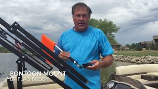 Orange Safety Flag for Boating/Pontoon Safety Flag Holder by Mike Buchner 2,381 views 4 years ago 1 minute, 33 seconds