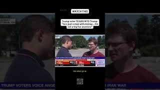 Trump voter TEARS INTO Trump: “He’s just a man with money... I’m not a big fan anymore“