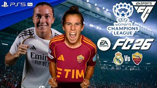 FC 26 Real Madrid vs Roma - Women's Champions League 2025 Highlights ft. Caicedo,  Brunn | PS5™