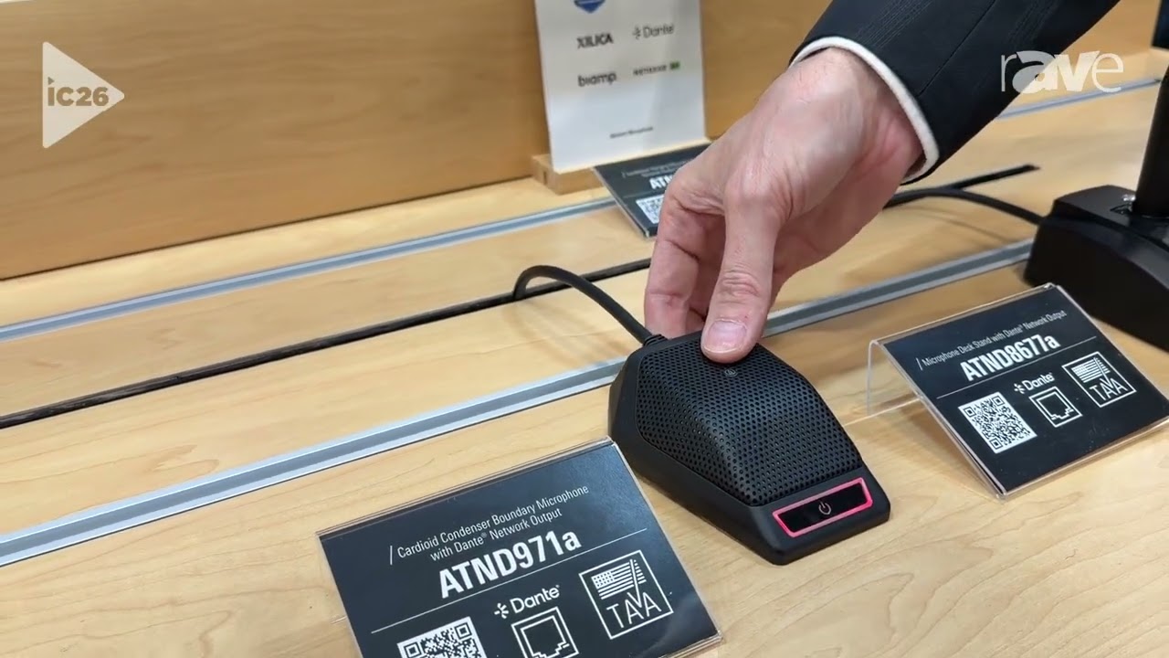 InfoComm 2026: Audio-Technica Presents ATND Series Direct Wire Dante Network Microphones