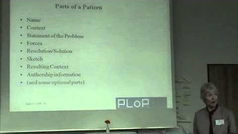 Intro to Patterns &  Pattern Template (part 1) - Oct 6, 2010