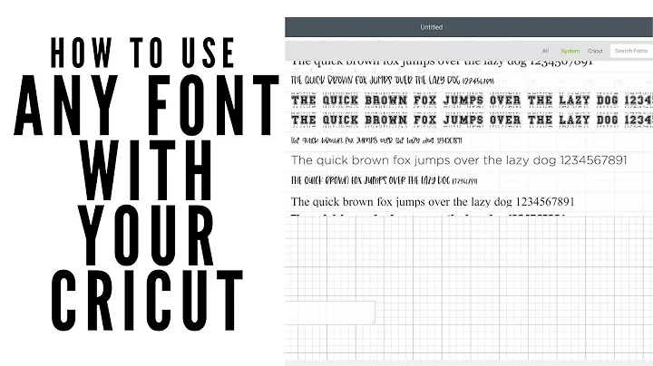 How to Use Any Font with Your Cricut