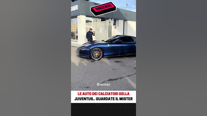TUTTE LE AUTO DEI CALCIATORI DELLA JUVENTUS