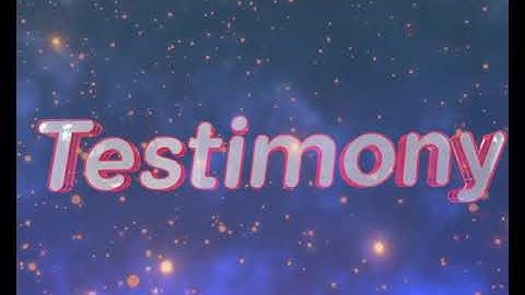 Testimony  - GLASS AND GOLD ANIMATION  - loop - elijagod