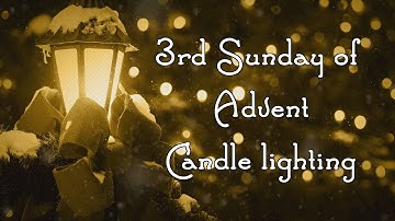 StJohnsADVENT2020 3rd Sunday Advent candle lighting