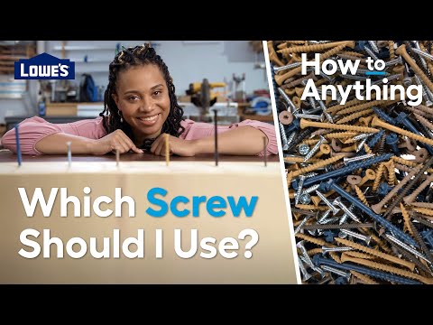 How to Choose the Right Type of Screw | How to Anything @lowes