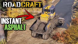 The Fastest Way to Pave Roads in ROADCRAFT - the New DS 135A Behemoth Paver MOD