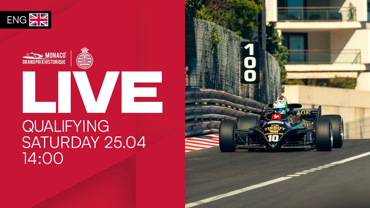 🛑 Qualifications LIVE Saturday Afternoon (ENG) | Grand Prix de Monaco Historique