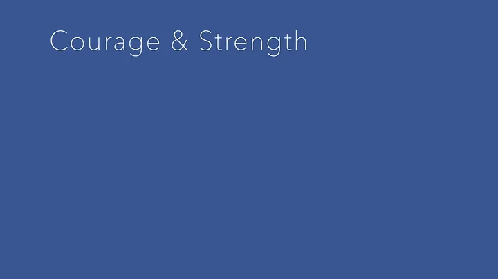 Courage & Strength //#ccm //#bgm