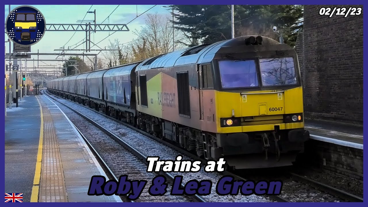 Trains at Roby & Lea Green Stations 02/12/23 YouTube