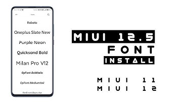 Install MIUI 12.5 Font ⚡ In MIUI 11 or MIUI 12 Without ROOT 🔥