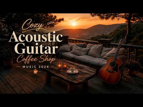 Cozy Acoustic Guitar Coffee Shop Music 2026 | Smooth Morning Guitar Vibes ~ Chill Cafe Mix