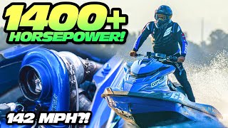 1400HP Turbo Jetski Runs 142MPH in 3 Seconds! (Fastest Jetski EVER) screenshot 4