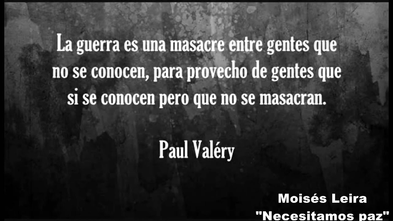 Moisés leira"Necesitamos paz"