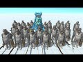 Huggy Wuggy VS 30 Scimitarilla - ARBS (Animal Revolt Battle Simulator)
