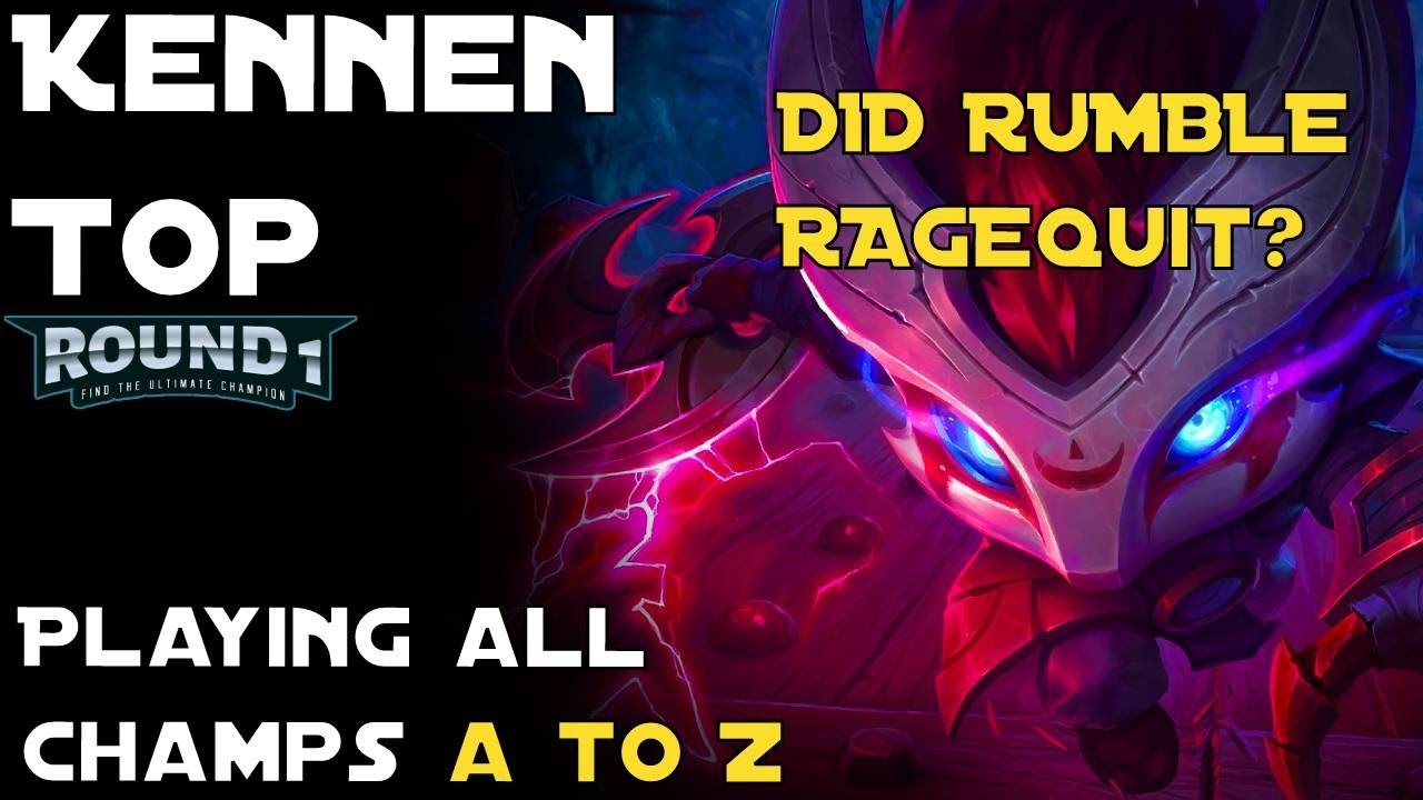 KENNEN VS RUMBLE TOP -  Did he just RageQuit? Season 12 - League of Legends