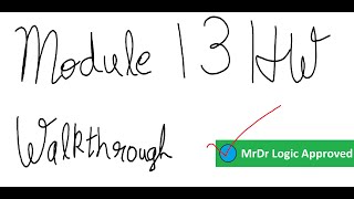 Module 13 Homework Walkthrough - [UTM PSY202]