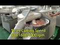 Meat Bowl Cutter Machine for Pork Cutting Test