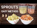 How to make sprouts at home in a simple methodhow to make sprouts  health benifits