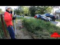 A hater confronted us in the middle of cutting an overgrown yard