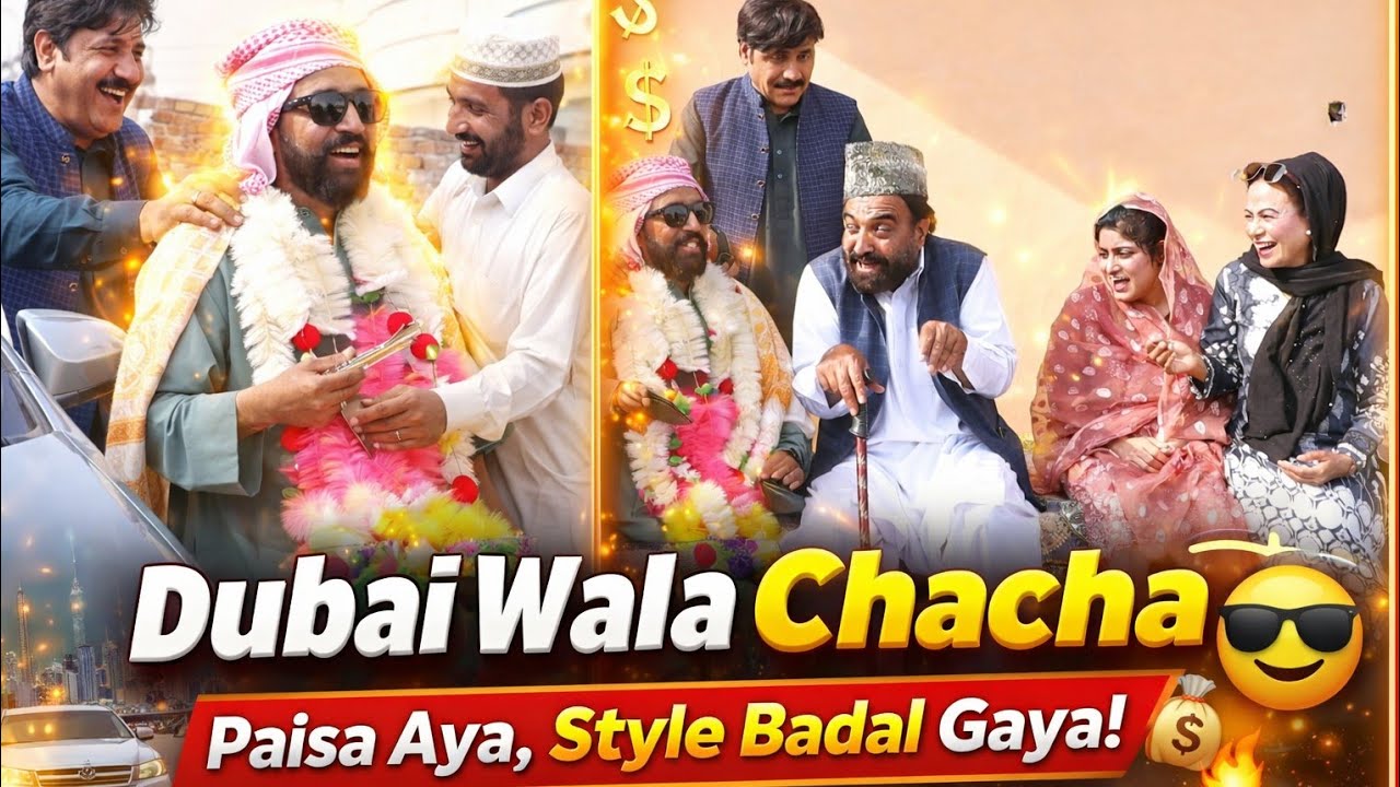 Dubai wala Chacha Funny Pothwari drama Bawa mitha khan - YouTube