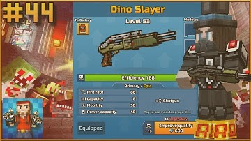 Pixel Gun 3D - Gameplay Walkthrough Part #44 - Dino Slayer & Review