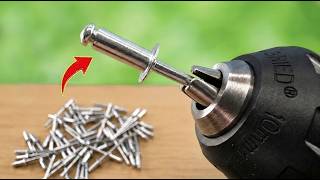 Just insert the rivet into your Drill! Billions of people don't know this secret!