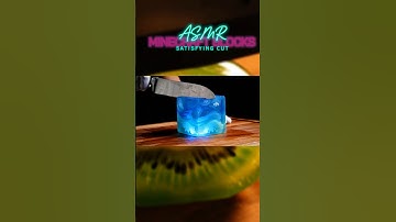 This Glass Minecraft Blocks Cuts Too Perfectly... ☠️ #glassfruit #aivideo #asmr