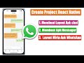 React Native App - Membuat Layout Aplikasi Chat Messager Seperti Whatsapp