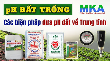 Nông dân cần biết về pH ĐẤT TRỒNG - CÁC BIỆN PHÁP ĐƯA pH ĐẤT VỀ TRUNG TÍNH (Nâng pH hoặc Hạ phèn)