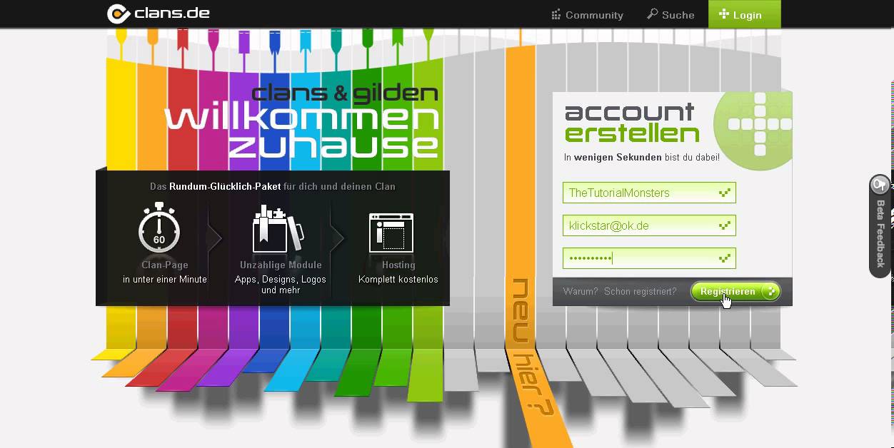 Kostenlose Homepage Fur Deinen Clan Youtube